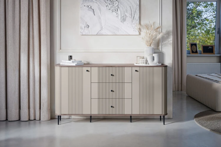 VESPER Komoda 160 2D 3SZ_cashmere_orzech_czarny_miniaranż.jpg
