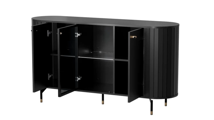ZA3 Komoda 150 2d1w OTWARTA LED BLACK.jpg